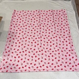 Pink Strawberry Patterned Blanket